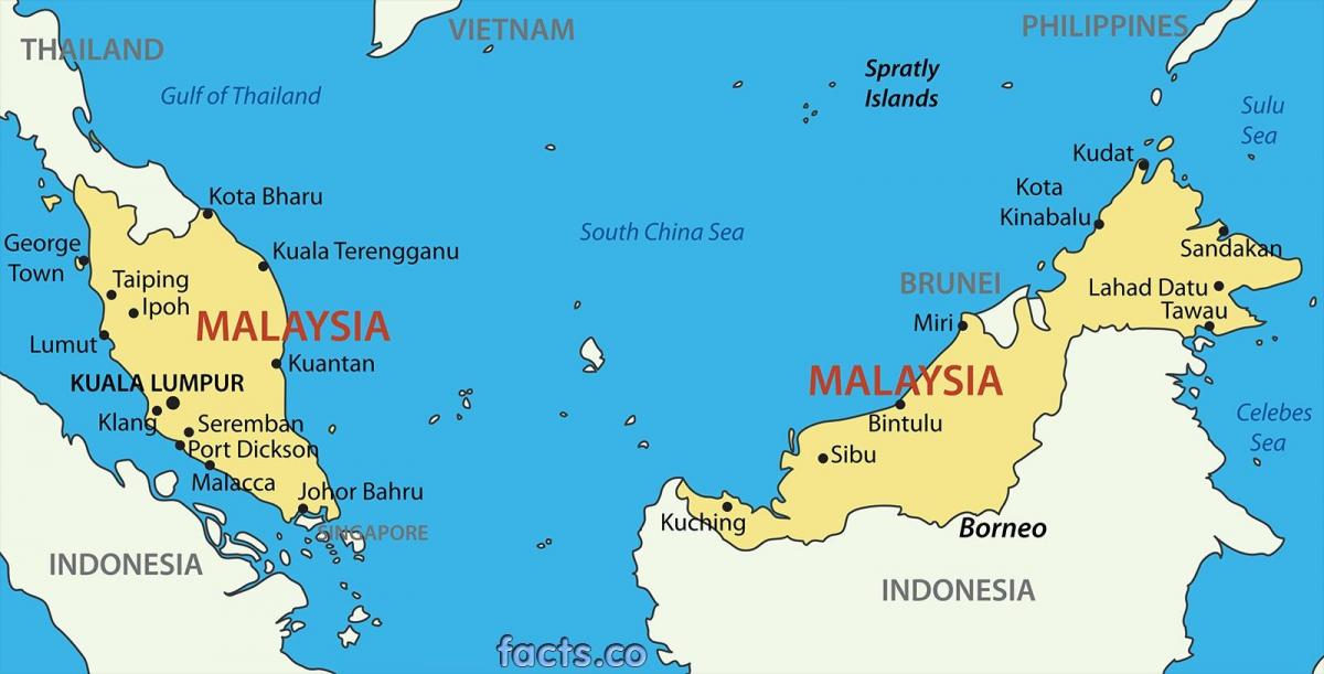 Malezya haritası 