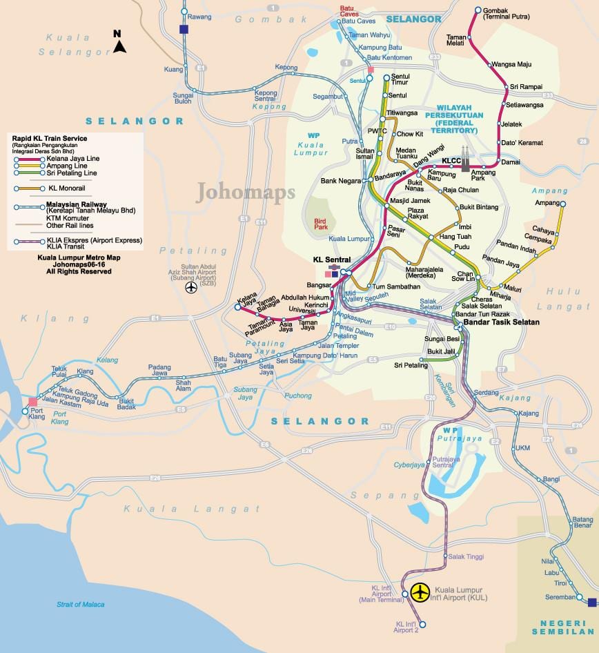 Malezya metro haritası