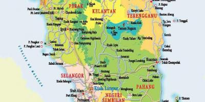 Batı Malezya haritası 