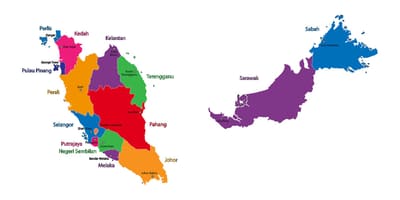 Malezya haritası resim