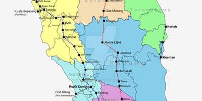Harita tren Malezya