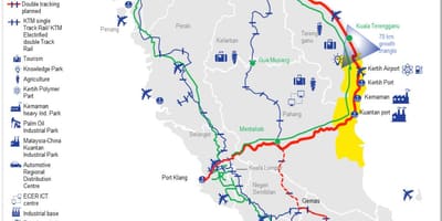 Malezya tren istasyonu haritası